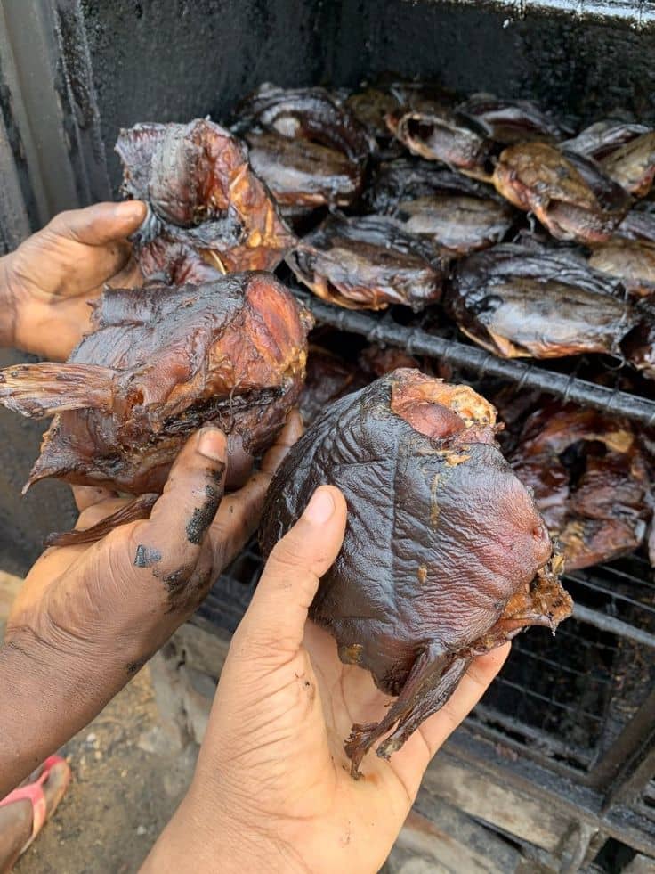 Oven dried fish